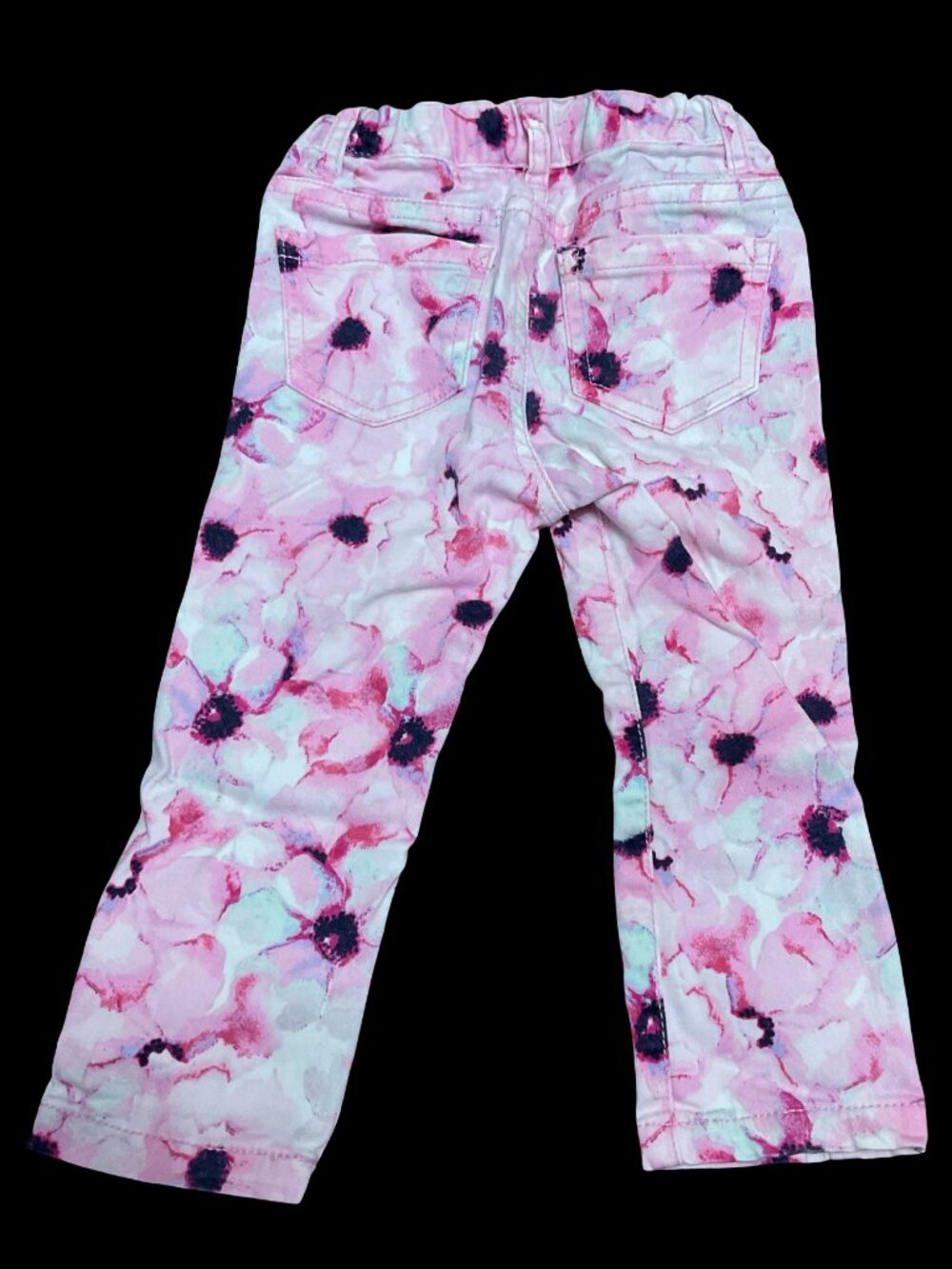 👣 5/$25 - Pink Floral Print Jeggings